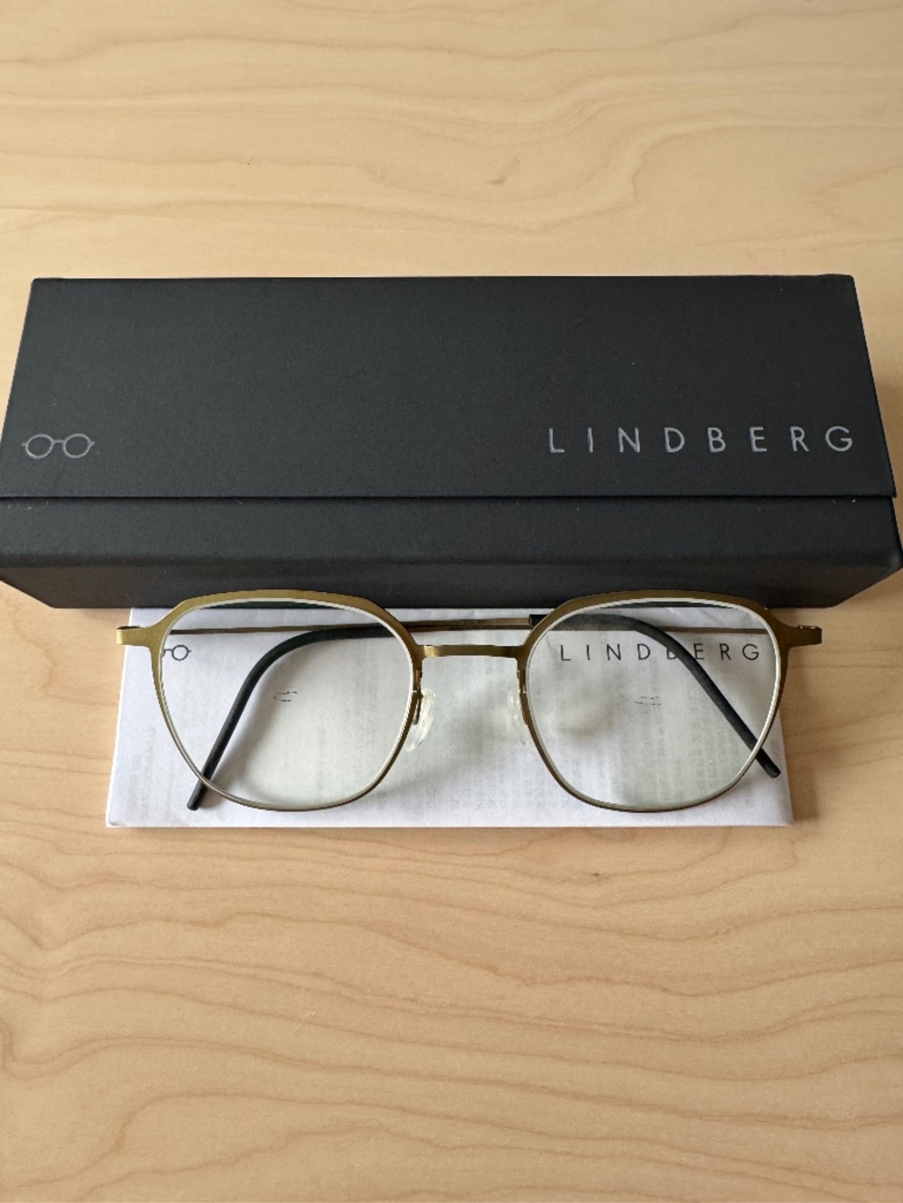 Brand New Lindberg Blok Titanium Eyeglasses with Case